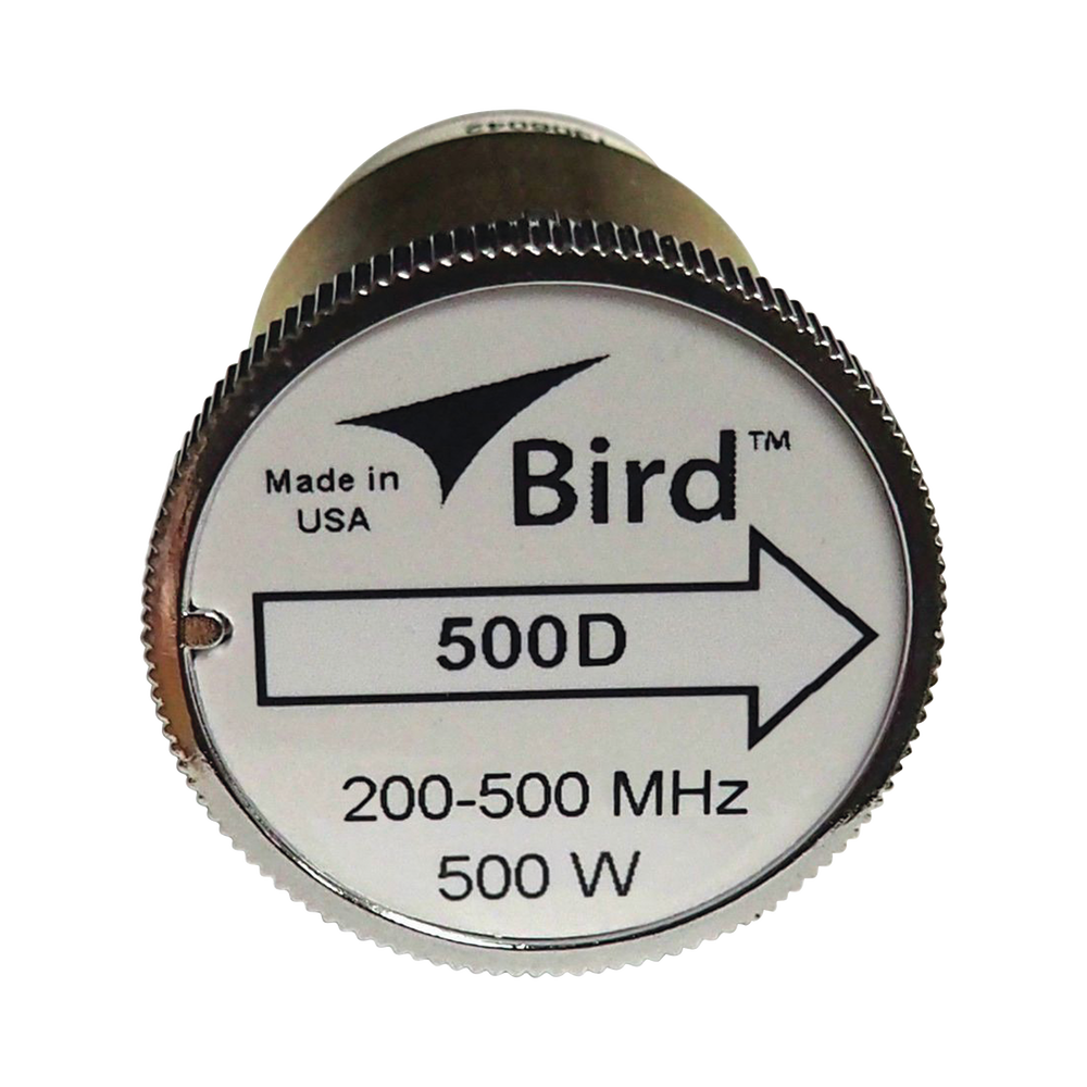 Elemento de 500 Watt en linea 7/8" para Wattmetro BIRD 43 en Rango de Frecuencia de 200-500 MHz