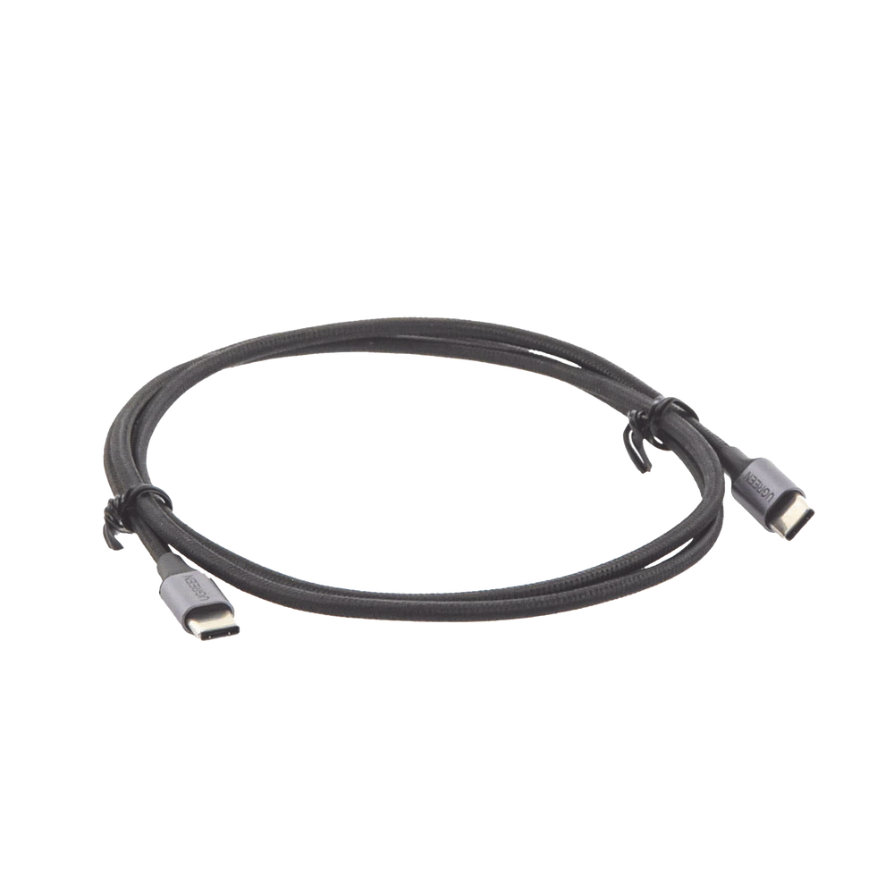 Cable USB-C a USB-C | 1 Metro (3.28 Pies) | Transferencia de Datos de 480 Mbps | Carga R?pida de Hasta 60W | QC 4.0/3.0/2.0 | PD3.0 | FPC | AFC | Protecci?n Integrada | Caja de Aluminio | Nylon Trenzado | Color Negro - Image 2