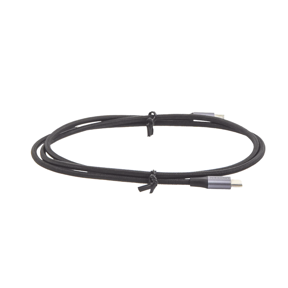 Cable USB-C a USB-C | 1 Metro (3.28 Pies) | Transferencia de Datos de 480 Mbps | Carga R?pida de Hasta 60W | QC 4.0/3.0/2.0 | PD3.0 | FPC | AFC | Protecci?n Integrada | Caja de Aluminio | Nylon Trenzado | Color Negro - Image 5