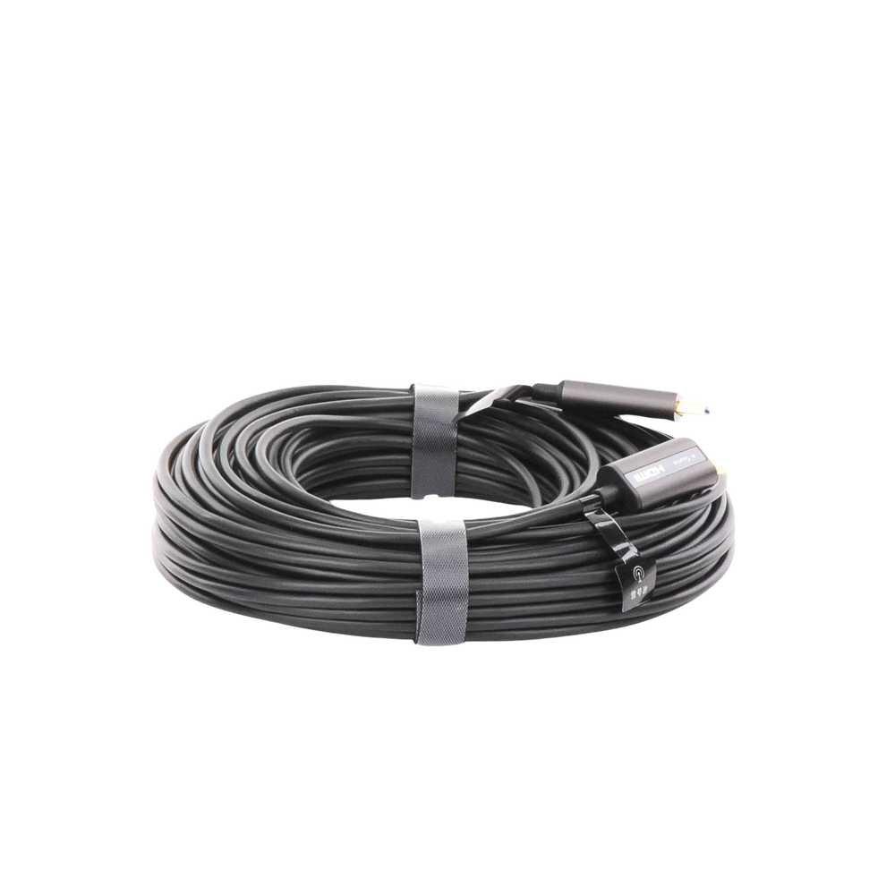 Cable HDMI de 30 Metros (98.43 Pies) por Fibra ?ptica 4K@60Hz | Fibra de 4 N?cleos + Cobre Esta?ado de 7 N?cleos | Compatible con HDMI 2.0 | Alta Velocidad 18 Gbps | 3D | HDR | Carcasa de Zinc | Premium | 2 A?os de Garant?a - Image 2