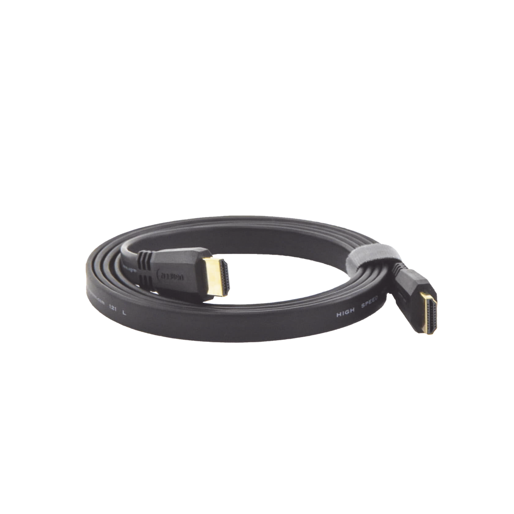 Cable HDMI 2.0 Plano de 1.5 Metros (4.92 Pies) / 4K@60Hz / HDR / 3D / HEC (Canal Ethernet HDMI) / ARC (Canal de Retorno de Audio / Color Profundo de 48 Bits / Audio de 32 Canales / HDCP / Audio Dolby True HD 7.1 / 18 Gbps / Esta?ado y Triple Blindaje / A - Image 2