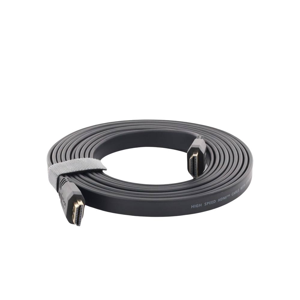 Cable HDMI 2.0 Plano de 3 Metros (9.84 Pies) / 4K@60Hz / HDR / 3D / HEC (Canal Ethernet HDMI) / ARC (Canal de Retorno de Audio) / Color Profundo de 48 Bits / Audio de 32 Canales / HDCP / Audio Dolby True HD 7.1 / 18 Gbps / Esta?ado y Triple Blindaje / An - Image 2