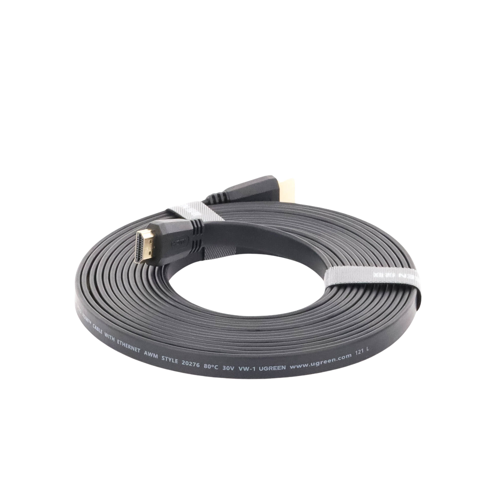 Cable HDMI 2.0 Plano de 5 Metros (16.40 Pies) / 4K@60Hz / HDR / 3D / HEC (Canal Ethernet HDMI) / ARC (Canal de Retorno de Audio) / Color Profundo de 48 Bits / Audio de 32 Canales / HDCP / Audio Dolby True HD 7.1 / 18 Gbps / Esta?ado y Triple Blindaje / A - Image 3