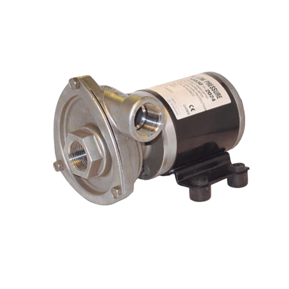 Bomba centrifuga Cyclone de baja presión a 12 Vcd, caudal de hasta 29 GPM, presión máxima de 8.7 psi, en acero inoxidable. - Image 2