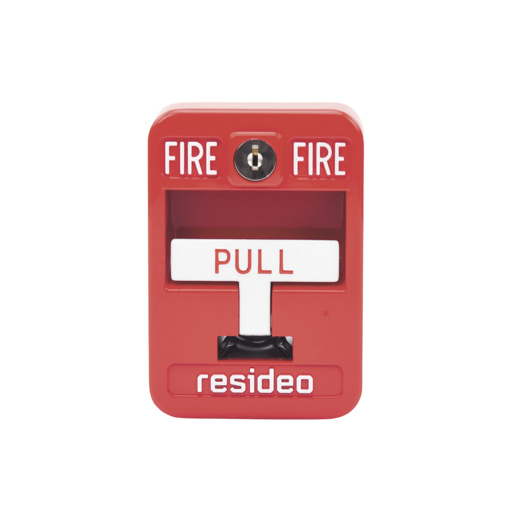 Estación de jalón convencional de acción simple color roja con cerradura - Image 2