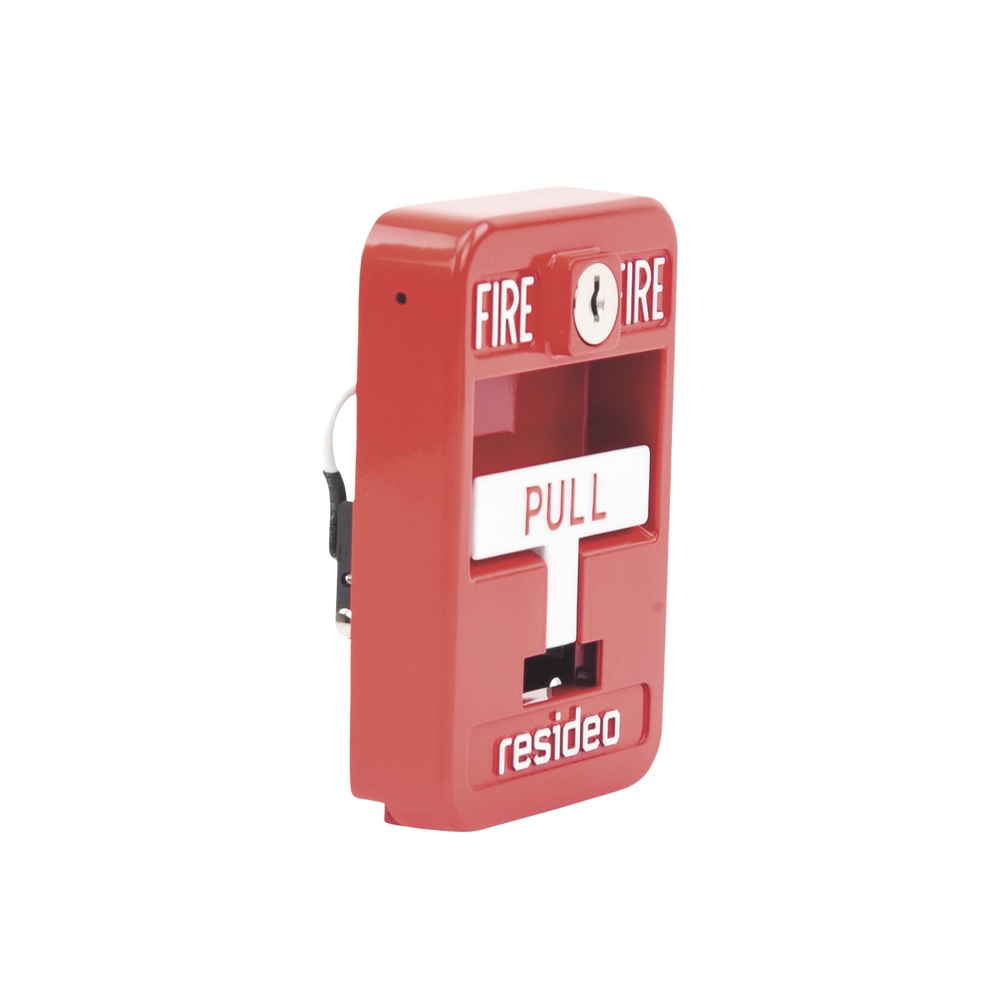 Estación de jalón convencional de acción simple color roja con cerradura - Image 4