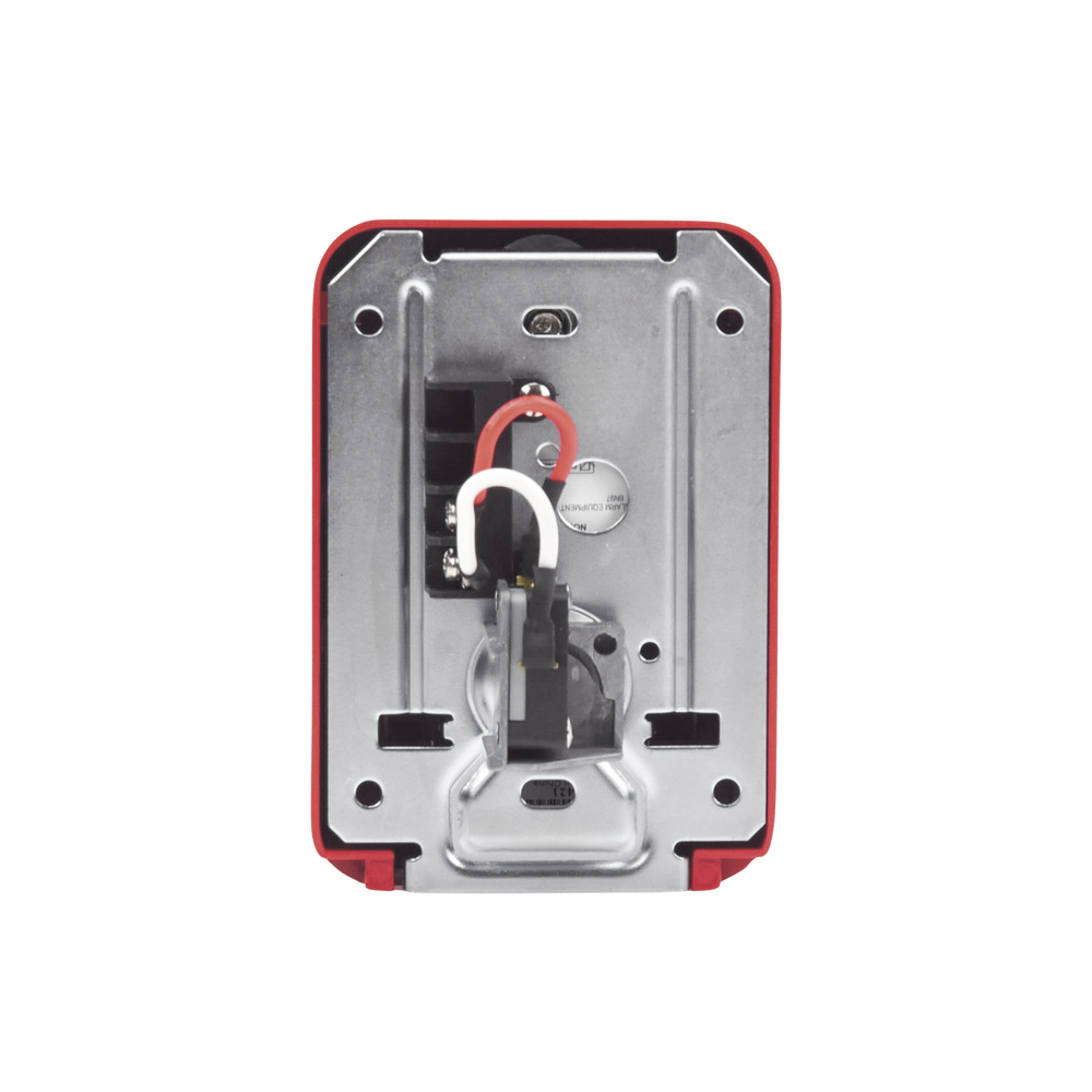 Estación de jalón convencional de acción simple color roja con cerradura - Image 5