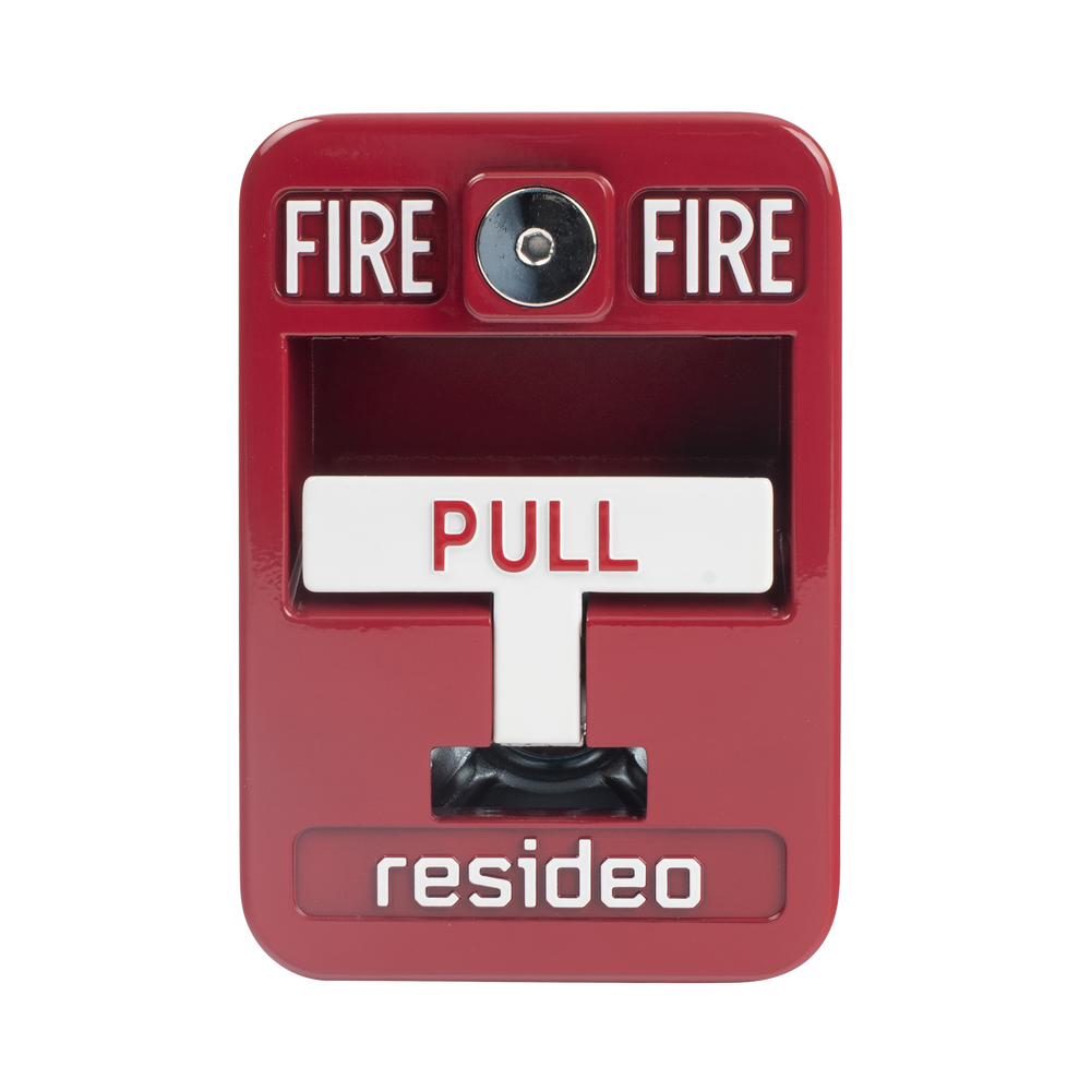 Estación de jalón convencional de acción simple color roja
