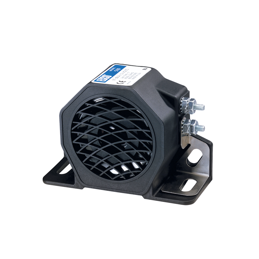 Alarma de reversa, 12-24 Vcc, 97 dBA