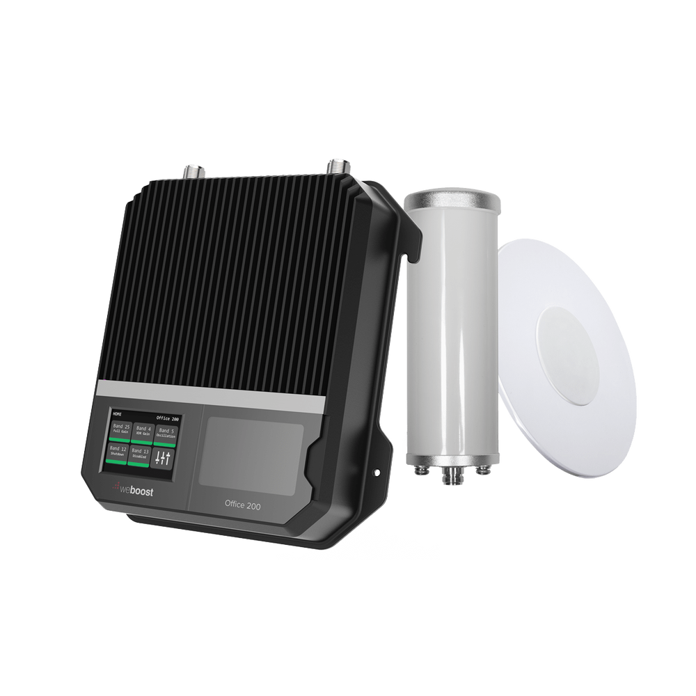 Kit Amplificador de Señal Celular 2G, 3G y 4G / Mejora llamadas convencionales y VoLTE / Amplifica señal de TELCEL, AT&T y MOVISTAR / Cubre hasta 400 m² con una antena y hasta 1600 m² con 4 antenas.