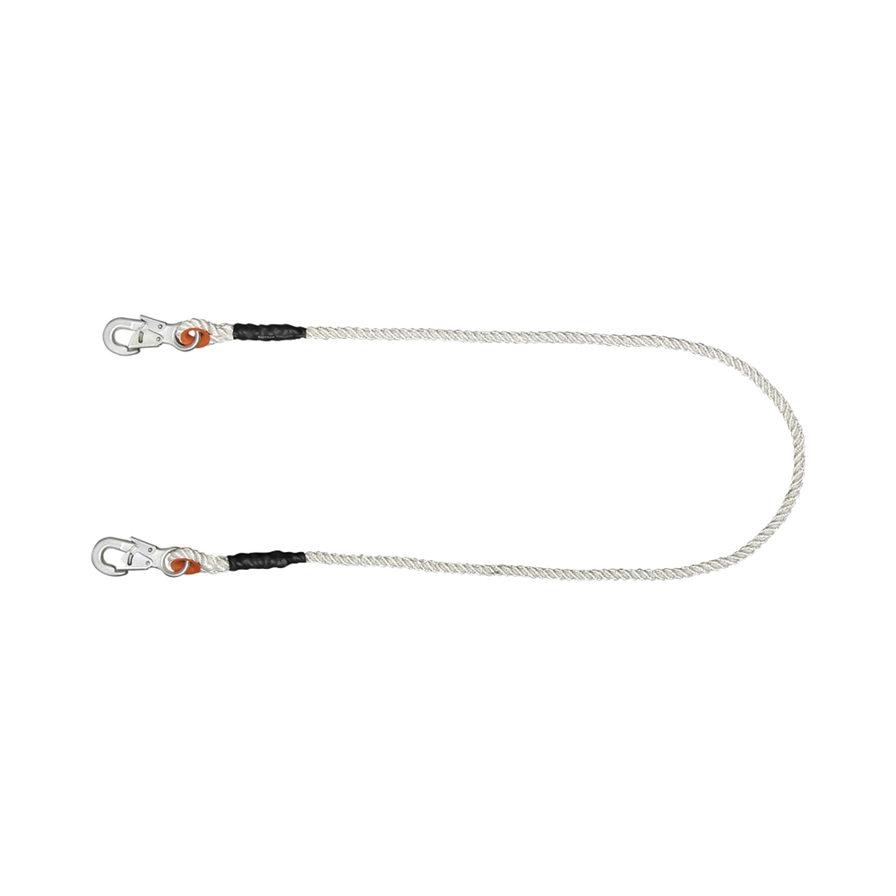 Cables de Protección con Cuerda de Polipropileno de 9/16'' Seguro Doble.