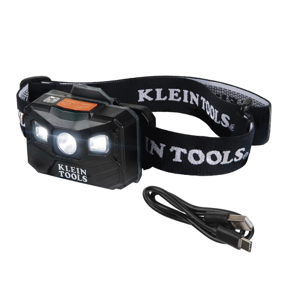 Lámpara Luz LED Frontal Recargable de 400 Lúmenes, Apagado Automático, con Correa de Tela, Adaptable y Ajustable a Gorros, Cascos, Cachuchas  o directo a Frente Humana (Tipo Minero)