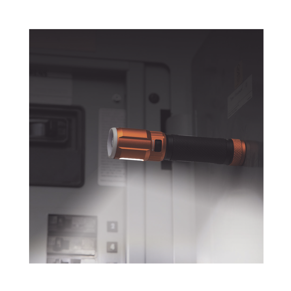 Linterna LED Portátil Recargable 500 Lúmenes con Luz Frontal y Lateral de Trabajo. Lámpara con tapa de Extremo con Imán, USB-C - Image 7