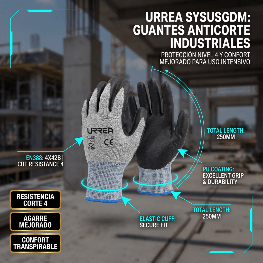 Guantes talla mediana supraneema con recubrimiento de nitrilo. - Image 4