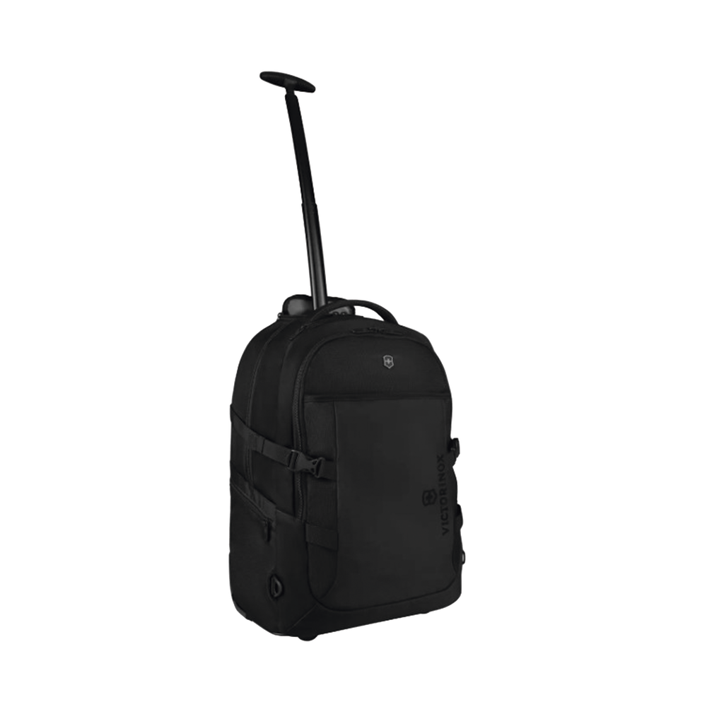 Mochila VX Sport EVO con Ruedas, Mango Telescópico y Correas al Hombro. Fabricada en Poliéster Negro repelente al Agua. Backpack on Wheels. - Image 4