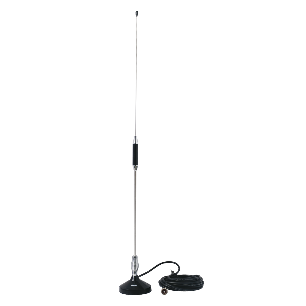 Antena Móvil para Rango de Frecuencia de Banda Civil (CB) 26.960 - 27.400 MHz.