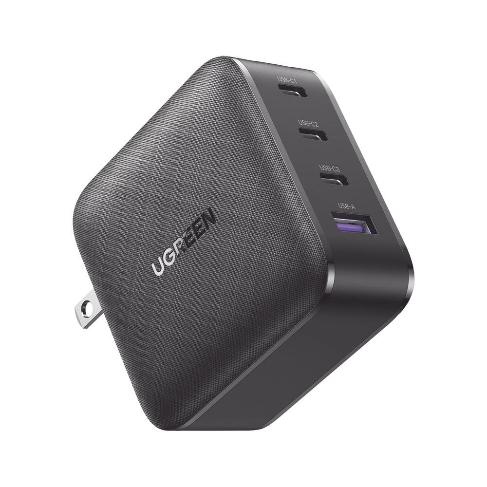 Cargador de 65W con Tecnología GaN II | 4 Puertos de Carga Rápida | 3 USB-C | 1 USB-A | Distribución Automática de Energía | Tecnología de Protección Térmica | Optimiza la Experiencia de Carga | Enc