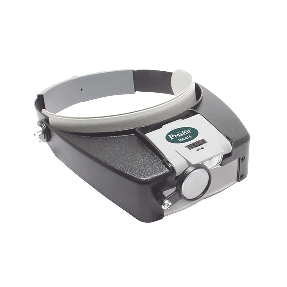 Lampara LED en correa frontal con lentes de aumento 1.8X, 2.6X y 5.8X.