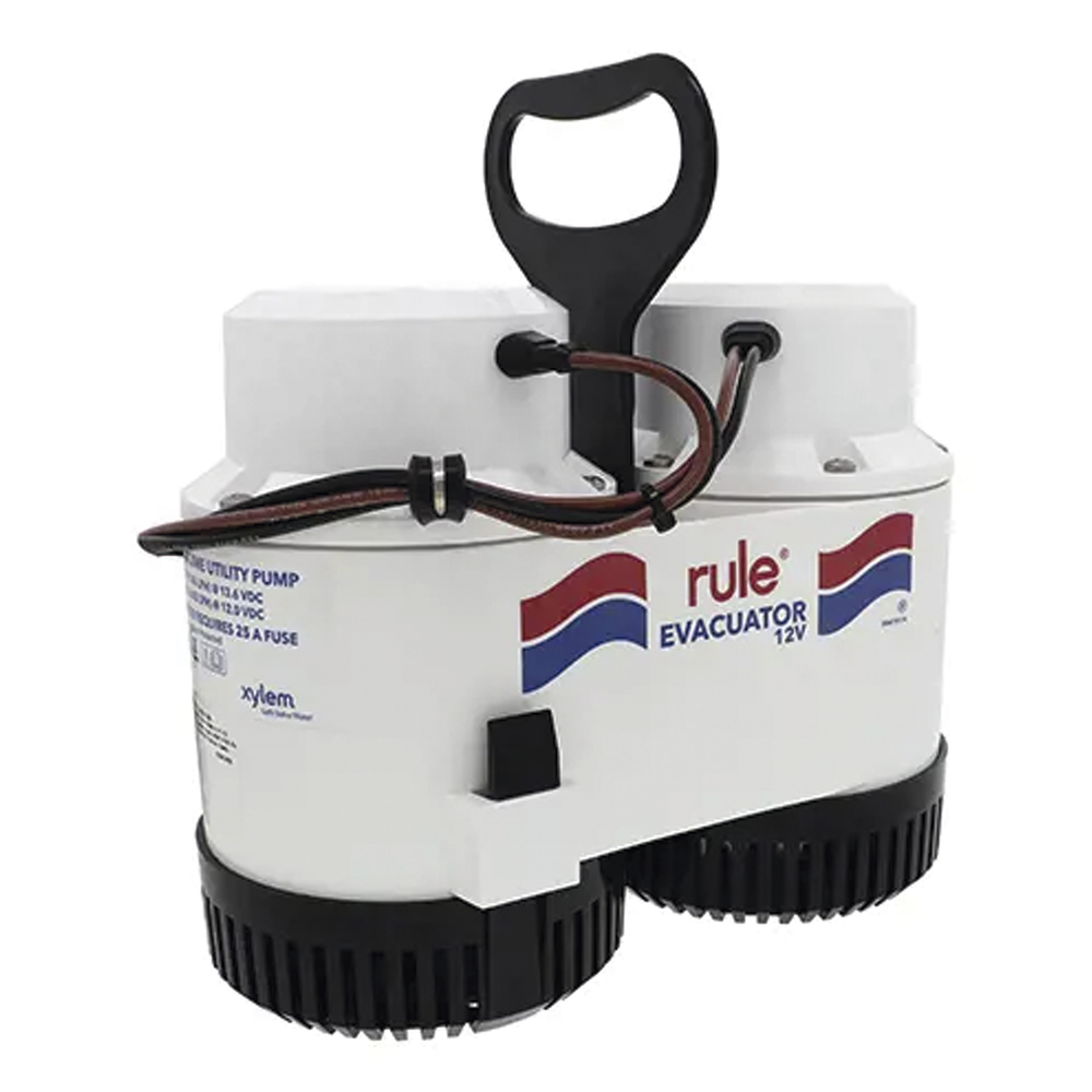 Bomba de evacuación con capacidad de desagüe de 7700 galones por hora a 12 Volts de corriente directa. - Image 2