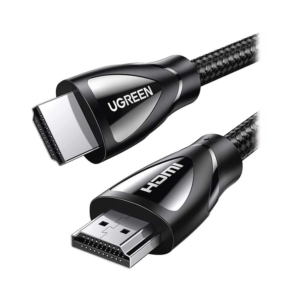 Cable HDMI 2.1 de Nylon Trenzado / 1 Metro (3.28 Pies) / 8K@60Hz/4K@120Hz / eARC (Canal de Retorno de Audio) / HDR10+ / VVR / HEC (Canal Ethernet HDMI) / ALLM / 3D / Dolby Atmos / Dolby Vision / 48 Gbps / Mayor Duraci?n.