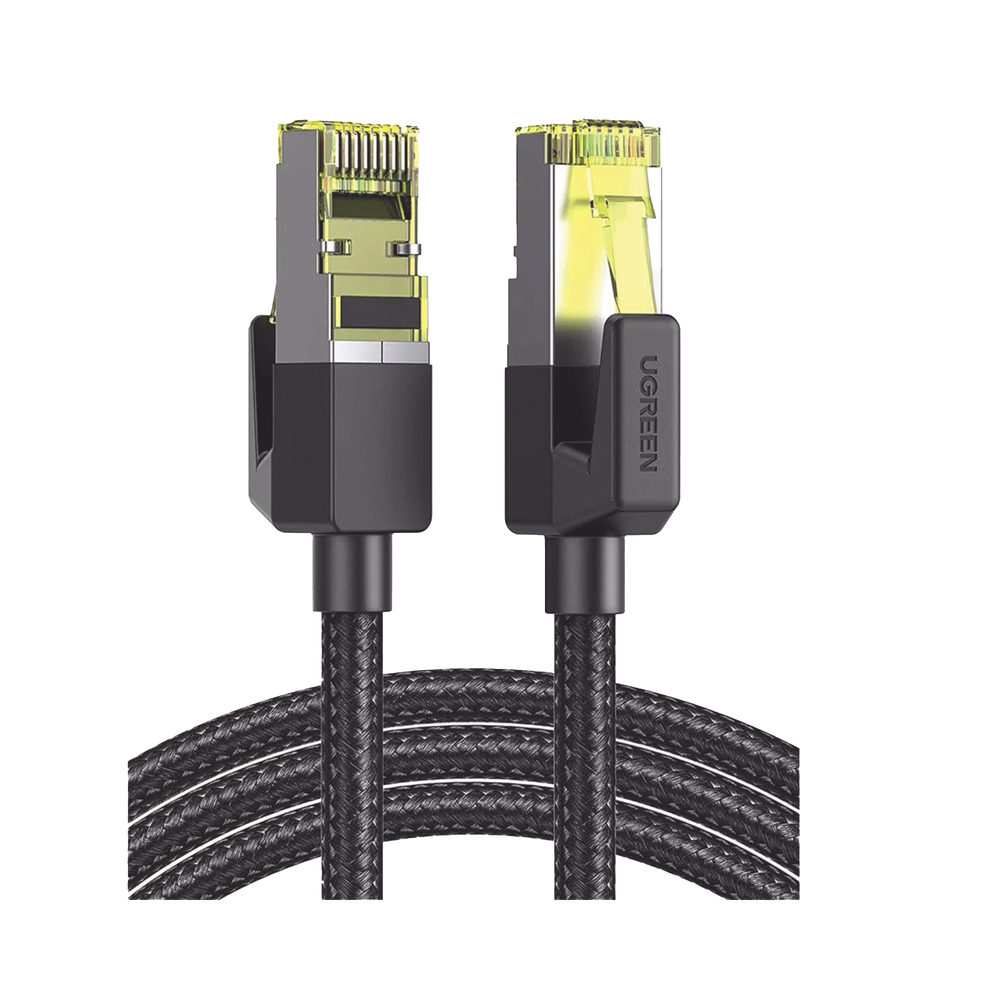 Cable Ethernet Cat7 CLASS F/FTP Redondo con Malla de Nylon 1 Metro (3.28 Pies)