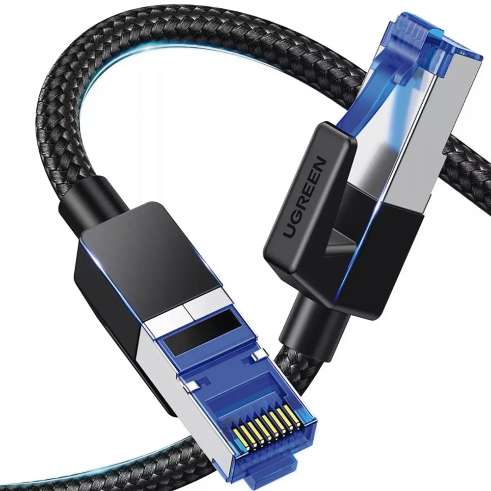 Cable Ethernet Cat8 Class F/FTP Redondo con Malla de Nylon 5 Metros (16.40 Pies) - Image 4