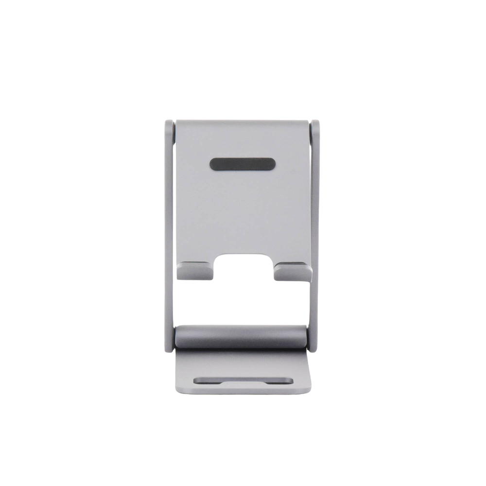 Soporte para Teléfono Celular de Aluminio | Angulo Ajustable | Amplia Compatibilidad con dispositivos de 4.7'' a 7.9'' | Antideslizante | Antiarañazos | Plegable | Color Gris. - Image 5