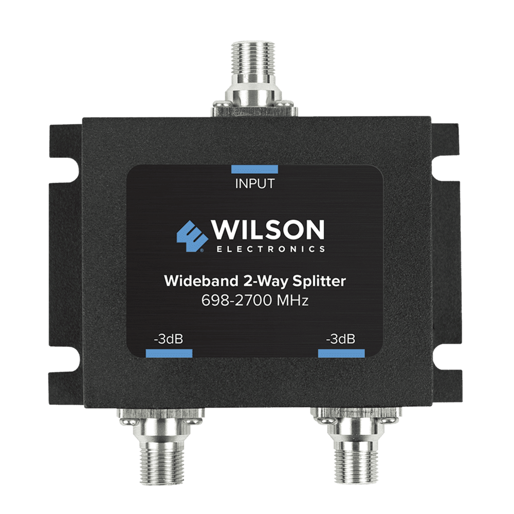 Divisor de Potencia Coaxial 2 Vías / 698-2700 MHz / 75 Ohm / Pérdida por División 3 dB / Aislamiento ≥20 dB / Conector F-hembra / Diseño Microstrip
