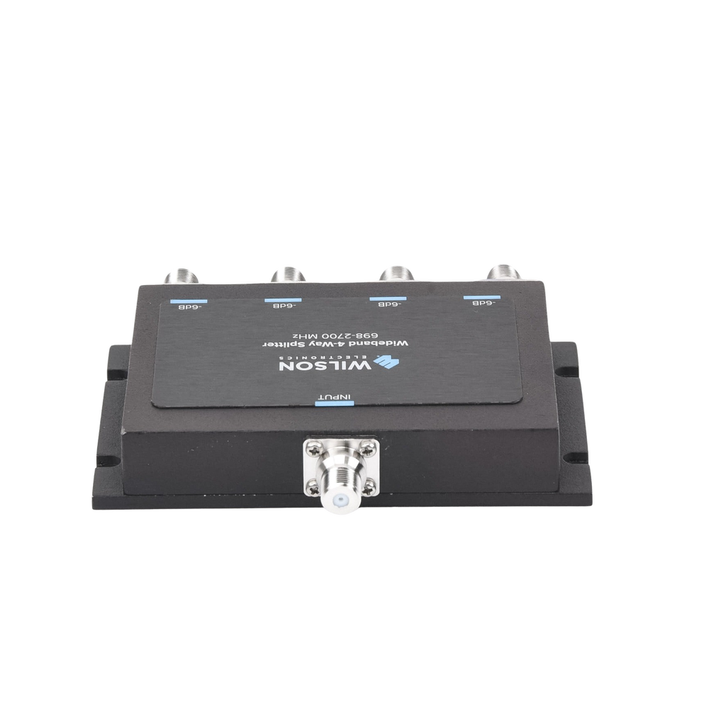 Divisor de potencia de 4 vías para la distribución de señal a dos antenas de servicio | 6 dB de pérdida por puerto | Conectores F hembra - Image 3