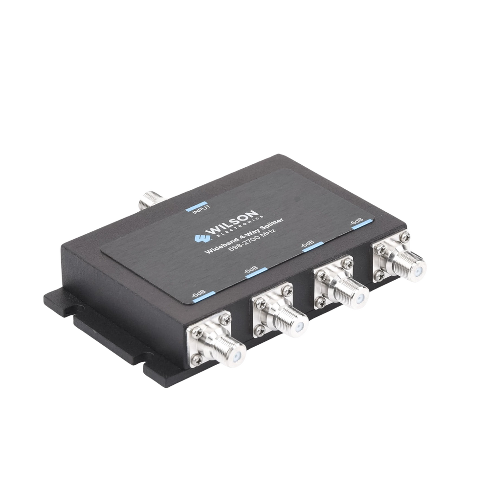 Divisor de potencia de 4 vías para la distribución de señal a dos antenas de servicio | 6 dB de pérdida por puerto | Conectores F hembra - Image 5