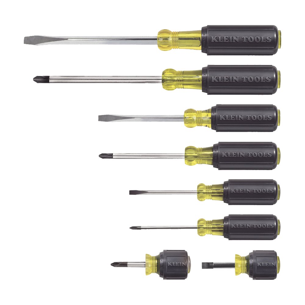 Juego de 8 Desarmadores con Mango Cushion-Grip™: 2 de punta Plana de 1/4'' (6.4 mm) y 5/16'' (7.9 mm); 2 de punta Cabinet de 5/16'' (7.9 mm) y 3/16'' (4.8 mm); tres de punta Phillips n.º 1, n.º 2 y n - Image 3