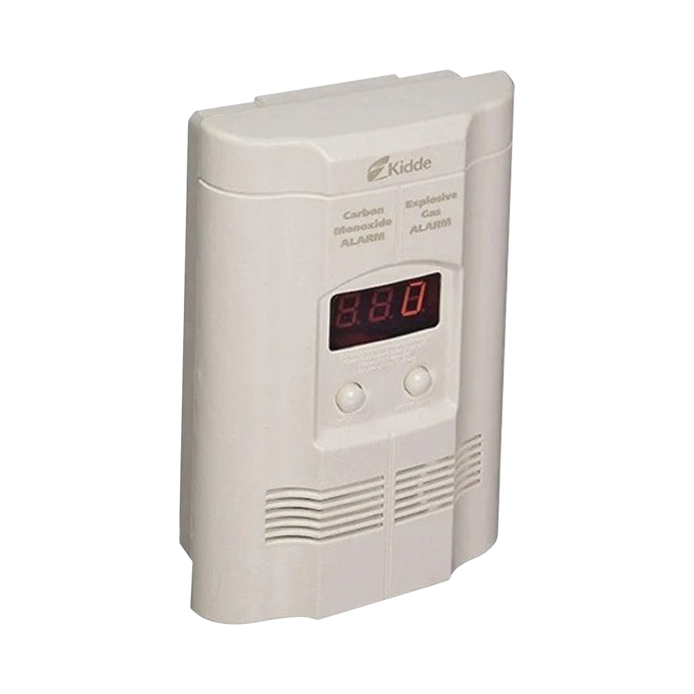 Detector Autónomo de Monóxido de Carbono (CO) y Gases Explosivos (Propano y Metano)  | Pantalla Digital | Conexión Directa a 120 Vca | Batería de Respaldo Incluida  | Paquete de 2 Pzas