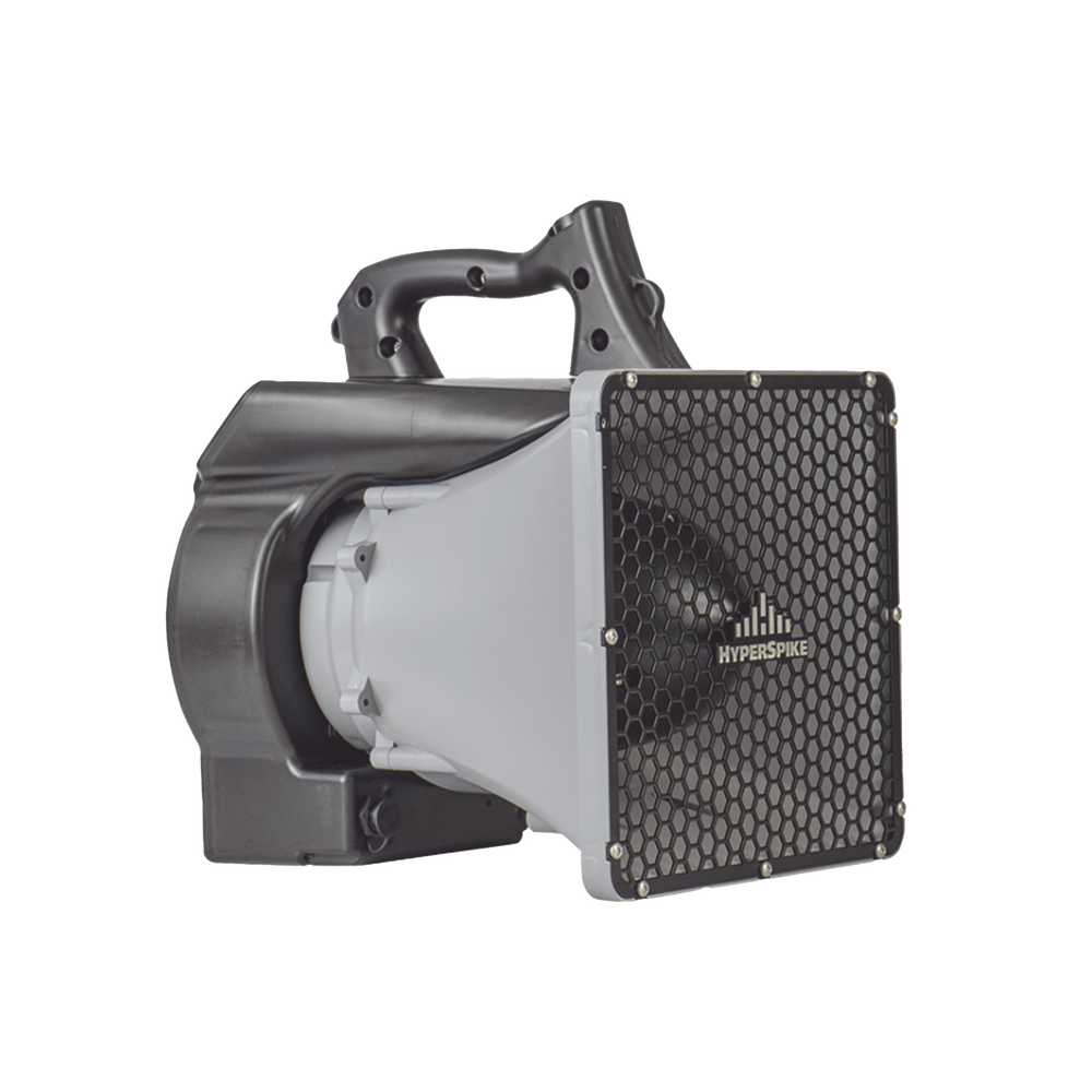 Altavoz Portátil De Alta Fidelidad HyperSpike® Serie HS-10, Con Aislante De Ruido, Color Gris Con Negro