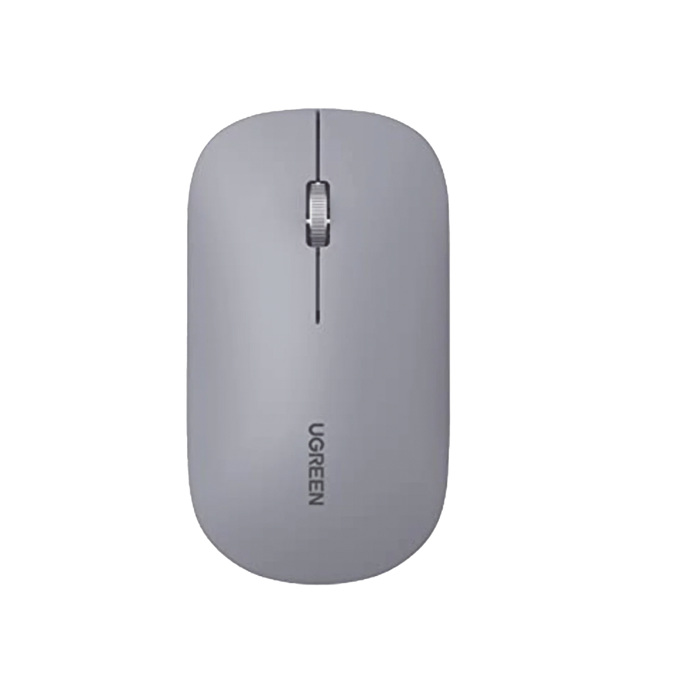 Mouse inalámbrico 2.4 GHz | Ultra Delgado y Silencioso | DPI 1000/1600/2000/4000 (Ajustable) | Alcance 10m | Scroll de Aluminio | Adaptable a diferentes superficies | Diseño suave al tacto | Contiene Receptor USB | Color Gris. - Image 2