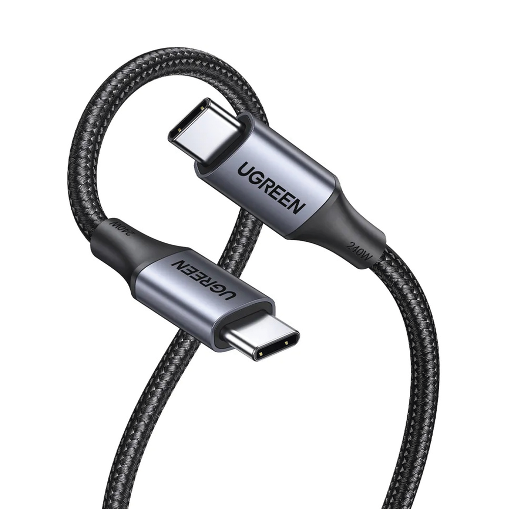 Cable USB-C a USB-C | 2 Metros | Potencia de Carga 240W | 48V/5A | PD3.1 /3.0 | 480 Mbps | Chip E-Market | Carcasa de Aluminio | Nylon Trenzado. - Image 4