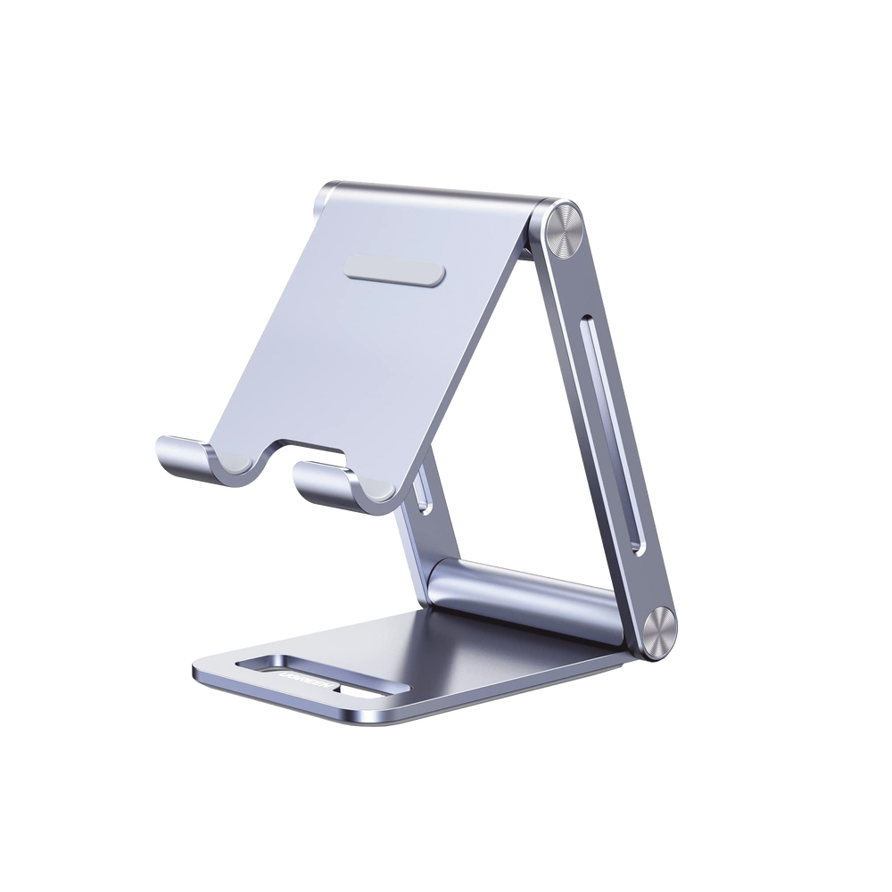 Soporte para Teléfono Celular de Aluminio / Angulo Ajustable / Amplia Compatibilidad con dispositivos de 4.7'' a 7.9'' / Antideslizante / Antiarañazos / Plegable / Color Azul - Image 3