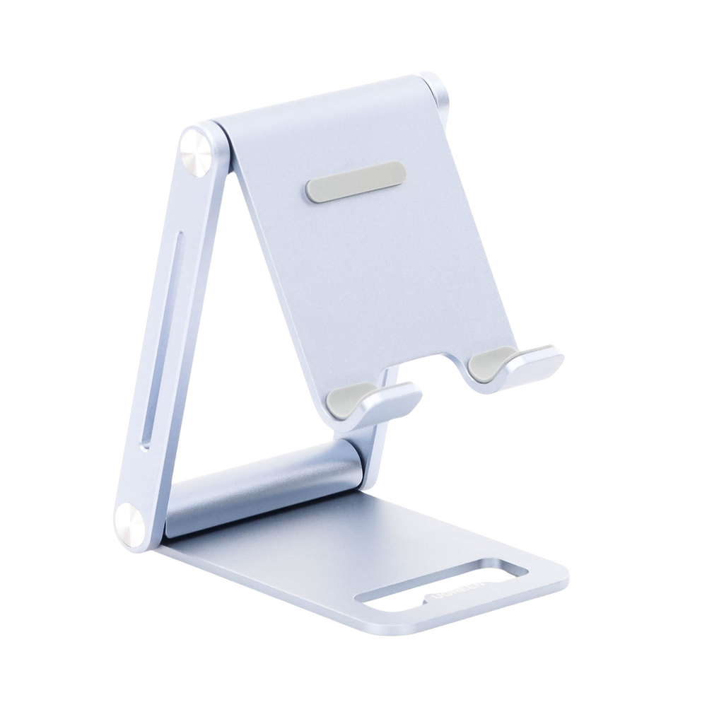 Soporte para Teléfono Celular de Aluminio / Angulo Ajustable / Amplia Compatibilidad con dispositivos de 4.7'' a 7.9'' / Antideslizante / Antiarañazos / Plegable / Color Azul - Image 6