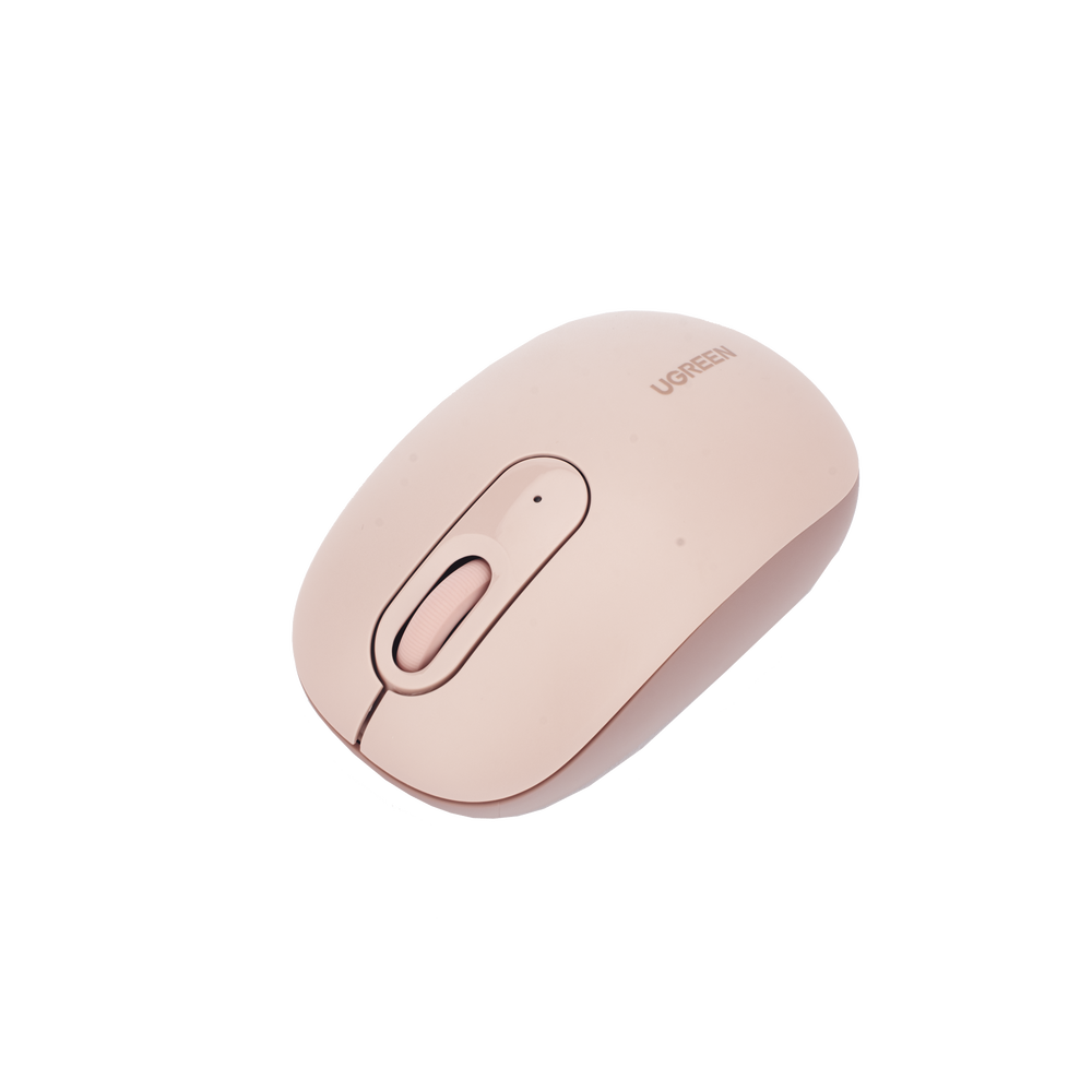 Mouse Inalámbrico 2.4G 800/1200/1600/2400 DPI | Función de 3 botones | Alcance 10m | Silencioso | Ergonómico | Anti-caída y Anti-interferencias | Batería Alcalina AA incluida | Color Dusty Pink. - Image 4