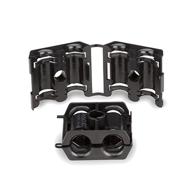 Sujetador Doble para Cable con Di?metro de 9 a 12 mm (0.35 a 0.47 Pulgadas). Paquete de 10 Piezas