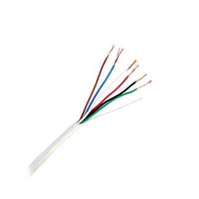 Bobina de 305 Metros (1000 Pies) / 6 x 22 AWG / Cable de Cobre / Tipo CMR / Para Interior / Para Aplicaciones de Control de Accesos / Alarmas de Intrusi?n / Automatizaci?n / Interfonos y TV Porteros