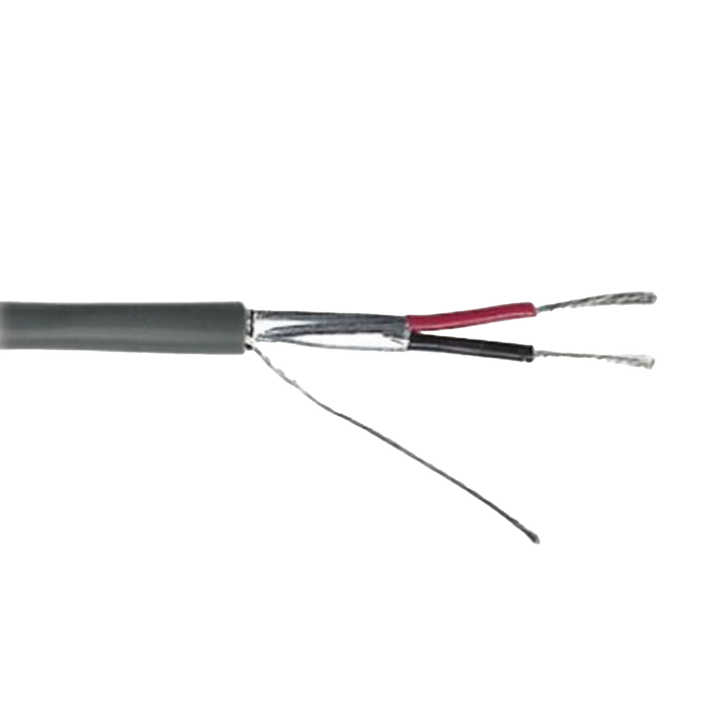 Cable Calibre 22 / 2 Conductores / Blindado / 305 Metros (1000 Pies) / Riser / UL / Color Gris / Hecho en M?xico