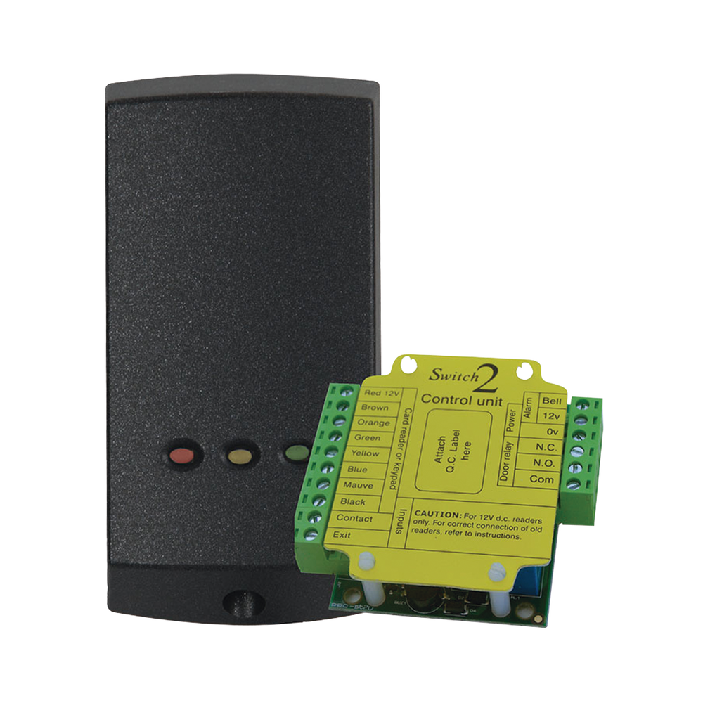 Lector de Solo Tarjetas de Proximidad  (Autónomo) /Controlador Externo para Mayor Seguridad/  Programación en Segundos/ 2 Años Garantía