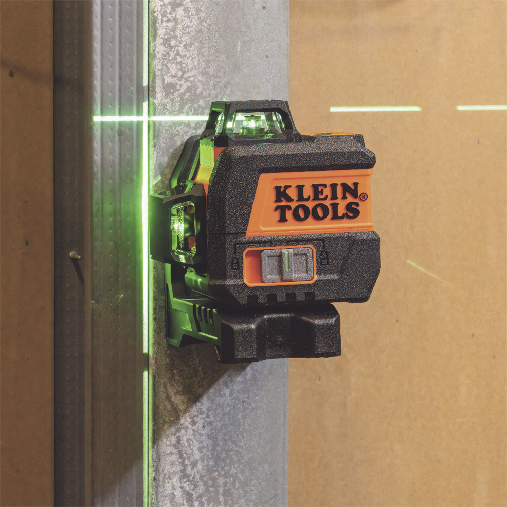 Nivel Láser de 3 Planos de Color Verde, de 360º y 30.5 m. de alcance, Compacto con Base Magnética y para Tripoide - Image 2