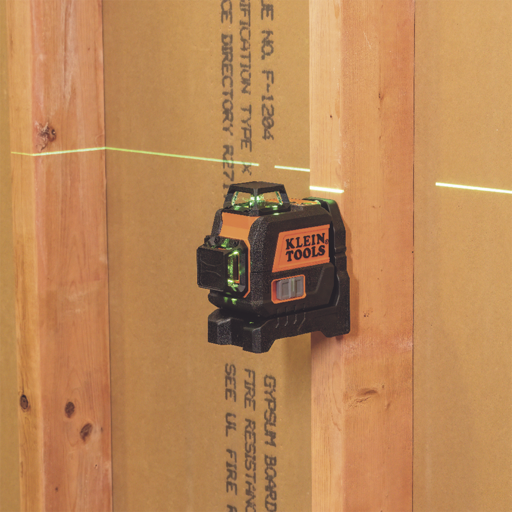 Nivel Láser de 3 Planos de Color Verde, de 360º y 30.5 m. de alcance, Compacto con Base Magnética y para Tripoide - Image 4