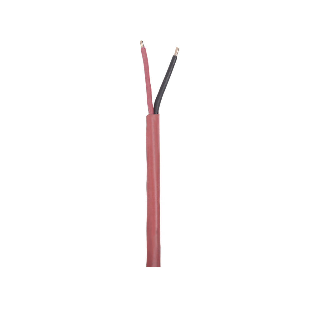 Bobina de 305 Metros (1000 Pies) de Alambre 2 x 16 AWG, Tipo FPLR, de Color Rojo, para Aplicaciones en Sistemas de Detecci?n de Incendio y Sistemas de Evacuaci?n.