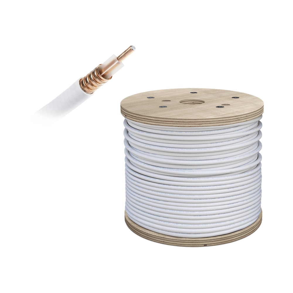 Carrete de Cable Coaxial PLENUM de Baja Perdida WILSON de 1/2. 50 Ohm de Impedancia. Carrete de 152.4 Metros (500 Pies)