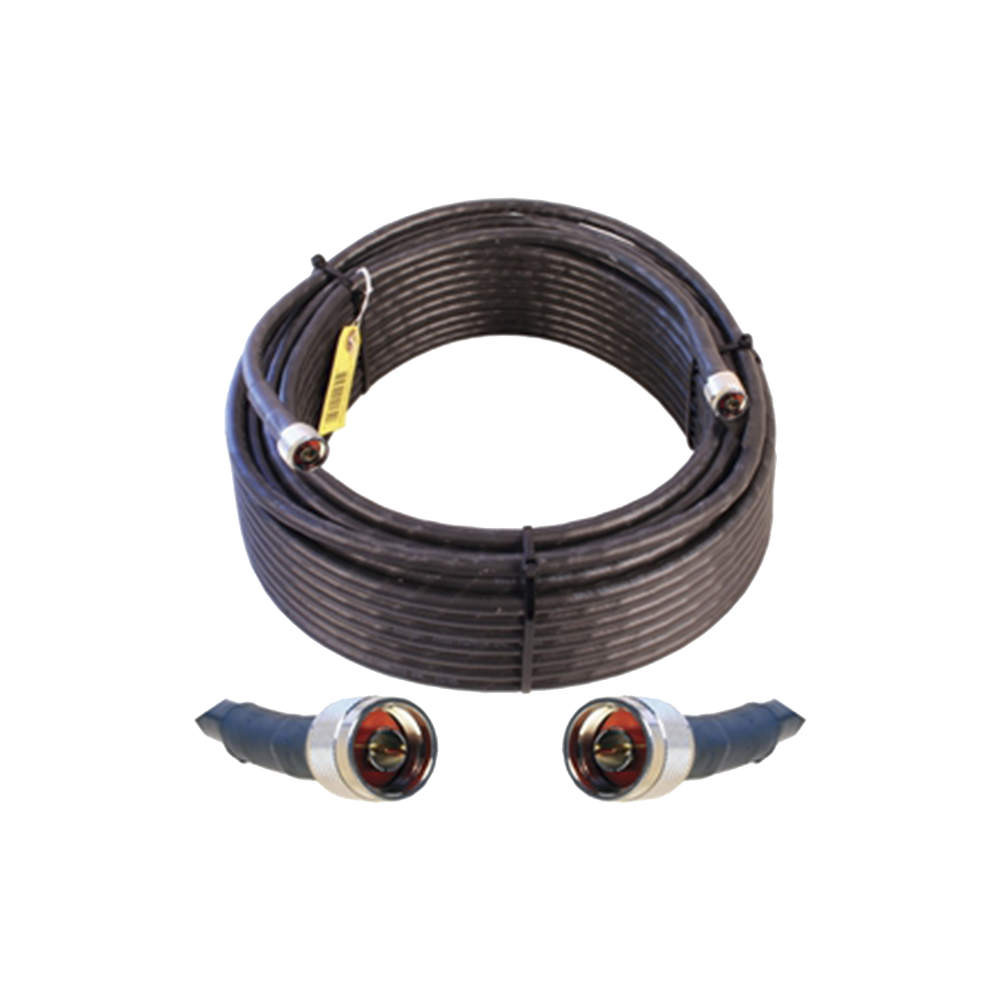 Jumper Coaxial con Cable Wilson-400 | Conector N Macho en los Extremos | 30.48 Metros (100 Pies) de Longitud