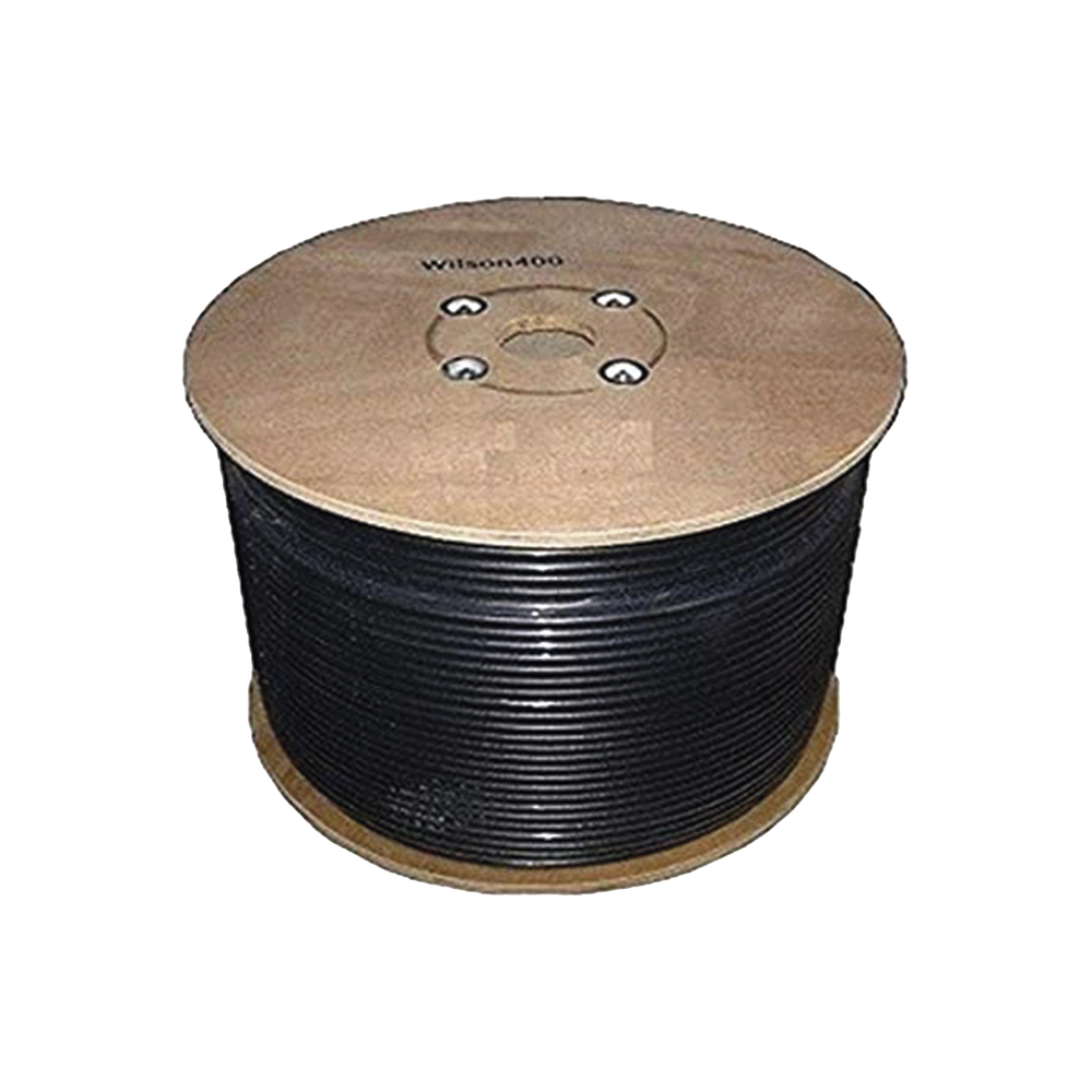 Carrete de Cable Coaxial de Baja Perdida WILSON400 Tipo LMR400. 50 Ohm de Impedancia. 152.4 Metros (500 Pies)