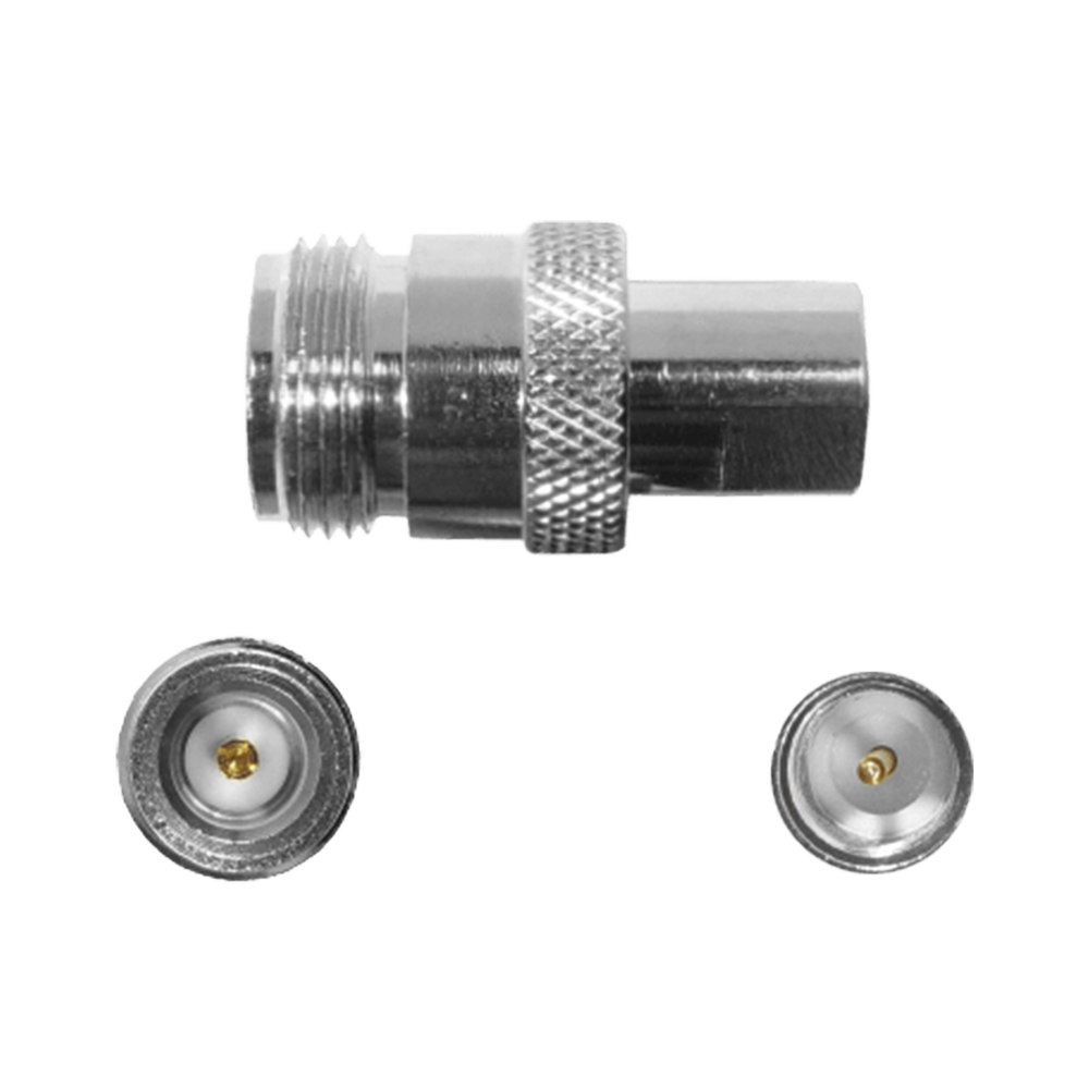 Adaptador en linea de conector N Hembra a FME Macho.