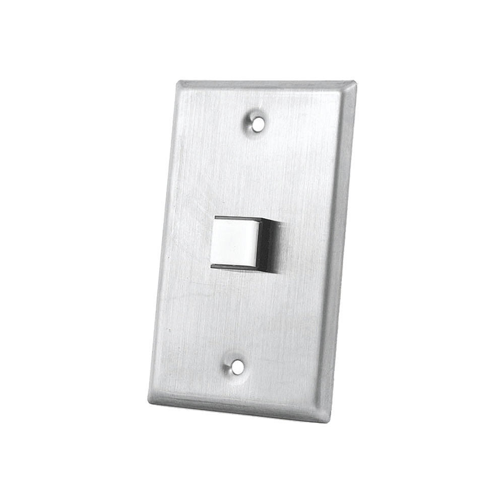 Botón con Placa de Acero Inoxidable, Normalmente Abierto y Cerrado, Certificado UL